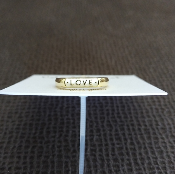 Cote d'Argent White Enamel "LOVE"❤️ Ring Sz 6 - Picture 3 of 16